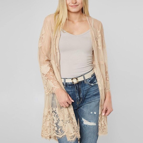 She and Sky Tops - She + Sky Lace Kimono